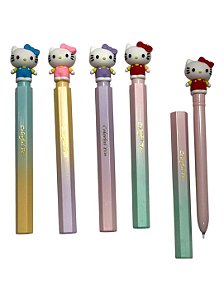 Caneta Tubo Hello Kitty com Ponteira 3D A