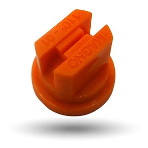 Bico Leque De Poliacetal TP Laranja 110° 01 Magnojet Para Pulverizador