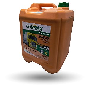 Óleo Lubrax Top Turbo 15W40 20L