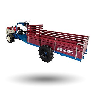 Carreta Tracionada Fixa com Direção Hidráulica Marcassio