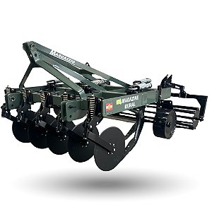 Subsolador Mega Rural 05 Hastes Desarme Aut. C/Disco Roda e Rolo Destorroador