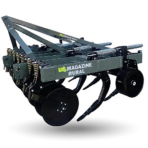 Subsolador Mega Rural 07 Hastes Desarme Aut. C/Disco E Roda