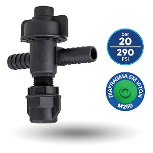 Porta Bico Antigotejo Para Mangueira De 1/2” Intermediário “T” E Saída Com Rosca Externa 11/16” Magnojet
