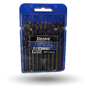 Kit De Brocas Para Aço 4,8mm 10 Peças Danmi