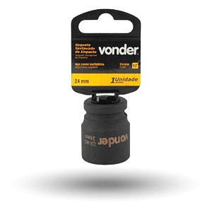 Soquete Sextavado de Impacto Encaixe de 1/2" x 24,0mm Vonder