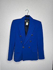Casaco Azul Zara Feminino PP Elegante