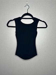 Blusinha Preta Feminina PP Regata