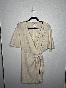 Vestido Bege Elegante Tamanho P