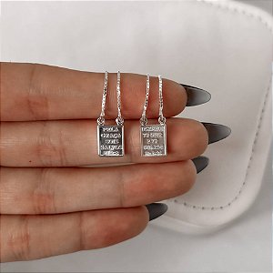 Escapulário Medalha Salmos 15 em Prata 925