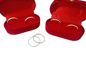 Aliança Prata 925 Lisa 3mm Individual Ale Semijoias