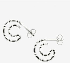 Brinco Espiral 13mm em Prata 925 - Ale Semijoias
