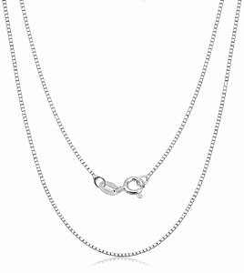 Corrente Veneziana Fina 45cm em Prata 925 - Ale Semijoias