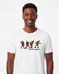 Camisa Unissex Natal Grinch Não Vou e Pronto