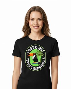 Camisa Unissex Fervo Rio TRNS Preta