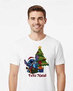 Camisa Unissex Feliz Natal Stitch