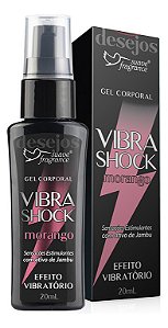 Gel Corporal Vibra Shock Morango 20ml