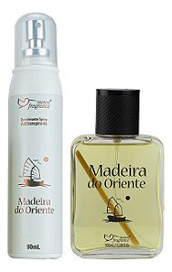 Kit Deo Colônia + Desodorante Spray Madeira Do Oriente