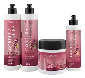 Kit Gordura De Rã Sh./cond./masc./creme Para Pentear