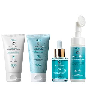 Kit Skincare Auraskin Suave Fragrance 4 Itens  Hidratação