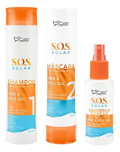 Kit S.o.s. Solar Sh./másc./protetor Capilar