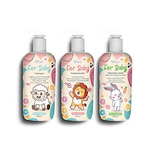 KIT PROMO FOR BABY (Shampoo+ Condicionador+ Sab. Liquido)