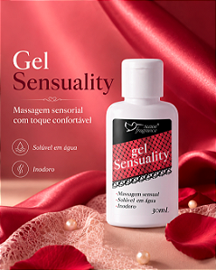 Gel Sensuality 30mL Gel para Massagem Sensorial Solúvel em Água Inodoro – Suave Fragrance