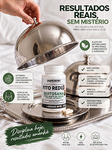 Fito Redux Suave Nutry 60 Cápsulas – Suplemento Alimentar com Picolinato de Cromo, Psyllium, Vitamina C e Guaraná em Pó