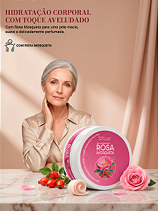 Creme Corporal Rosa Mosqueta 120g Suave Fragrance – Hidratante Regenerador com Ureia e Óleo de Amêndoas