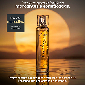 Perfume Masculino Lupidus Suave Fragrance 50ml – Deo Colônia Oriental Amadeirada Intensa e Sofisticada