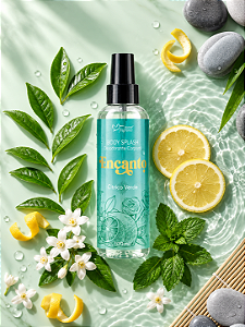 Deo Colônia Encanto 100ml Suave Fragrance – Feminina Floral Cítrica com Chá Verde, Rosa Branca, Cedro e Sândalo