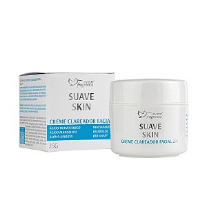 Creme Clareador Facial Suave Skin 25g – Ácido Tranexâmico, Mandélico, Alpha-Arbutin e Niacinamida para Manchas e Marcas de Acne