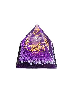 MINI ORGONITE PIRÂMIDE DE AMETISTA