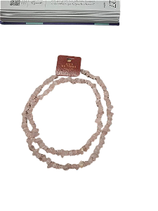 COLAR LONGO DE QUARTZO ROSA