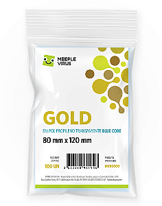 Sleeves Gold 80 x 120 mm (Blue Core)