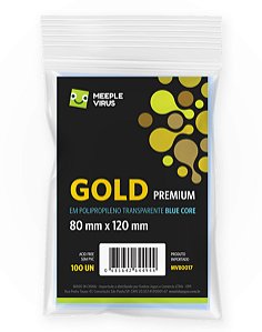 Sleeves Gold Premium 80 x 120 mm (Blue Core)