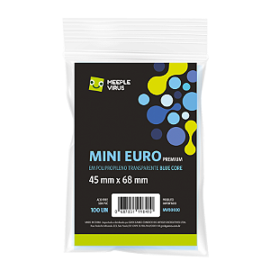 Sleeves Mini Euro Premium 45 x 68 mm (Blue Core)