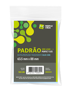 Sleeves Padrão Side-Load Perfect Size 63,5 x 88 mm (Blue Core)