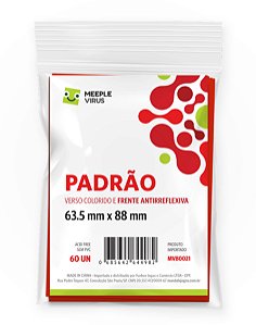 Sleeves Padrão Vermelho 63,5 x 88 (Verso Colorido)