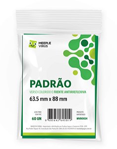 Sleeves Padrão Verde 63,5 x 88 (Verso Colorido)