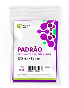 Sleeves Padrão Roxo 63,5 x 88 (Verso Colorido)