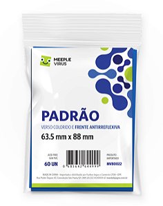 Sleeves Padrão Azul 63,5 x 88 (Verso Colorido)