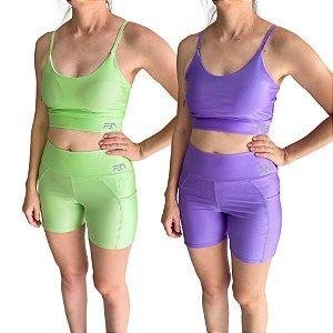 CONJUNTO SHORT COM BOLSO E TOP CHIARA