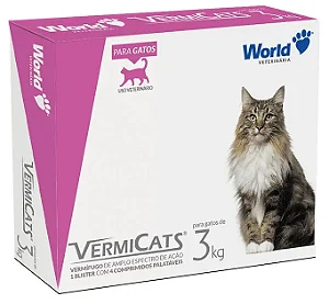 Vermicats 3kg C/4 Compr World