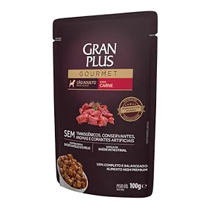 Saché Granplus Gourmet Caes Adultos Carne 100gr