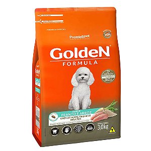 Golden Fórmula Cães Adultos Raças Pequenas Frango e Arroz Mini Bits 3 kg