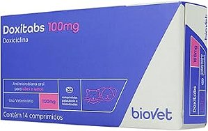 Antimicrobiano Doxitabs 100mg Caes/gatos -14 Comp