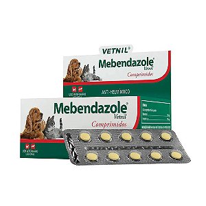 Vermífugo Mebendazole 10 Comprimidos