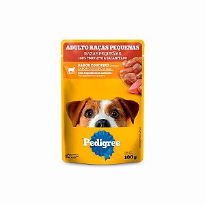 Sachê Pedigree Cordeiro Ao Molho Cães Adultos Raças Pequenas 100 G