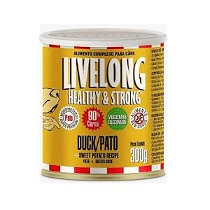 Ração Úmida LiveLong Dogs Pato 300 g
