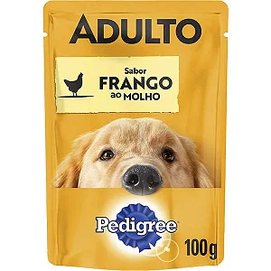 Sachê Pedigree Frango Ao Molho Cães Adultos 100 G